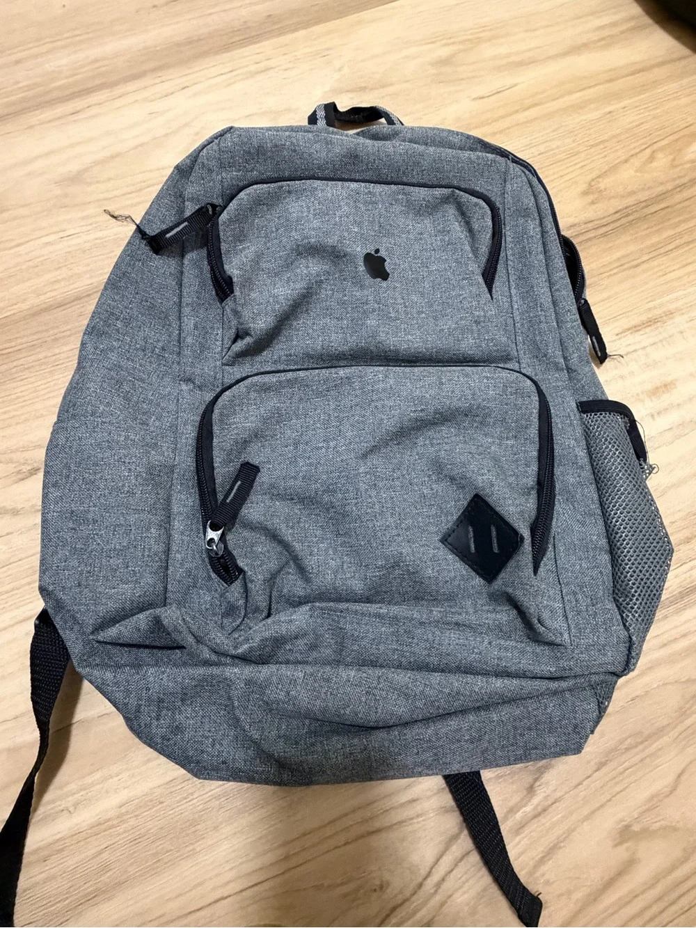Grey Everyday Backpack with Multiple Pockets